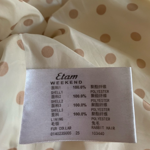 Etam Weekend down coat with fur collar hood - Picture 3 of 4